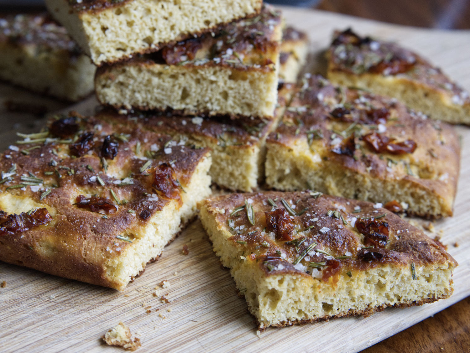 Rosemary and Sundried Tomato Focaccia