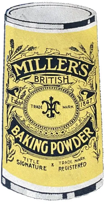 Millers Baking powder pot