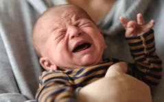little baby crying