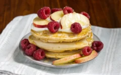 Peach Mellba Pancakes Recipe